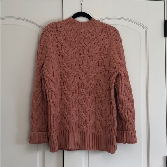 COS dusty mauve cable knit tunic SIZE M. - Picture 2 of 4